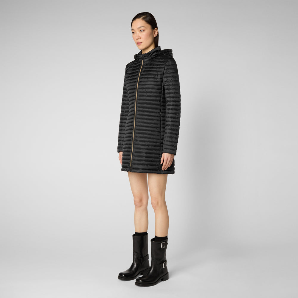 Save the duck Piumino animal free donna Megs Nero Sottocosto
