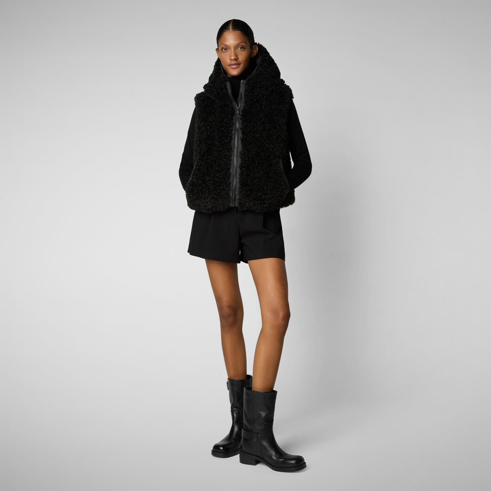 Save the duck GILET CON CAPPUCCIO DONNA KLARA NERO Online
