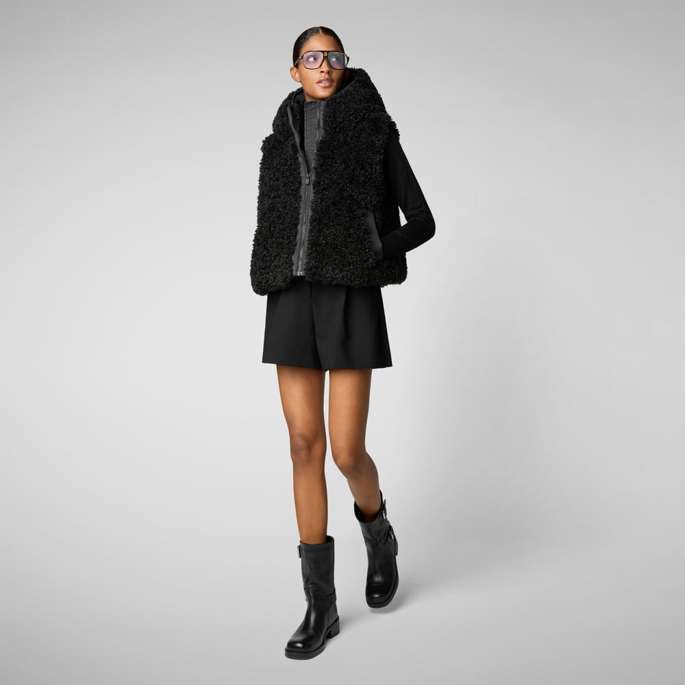 Save the duck GILET CON CAPPUCCIO DONNA KLARA NERO Online