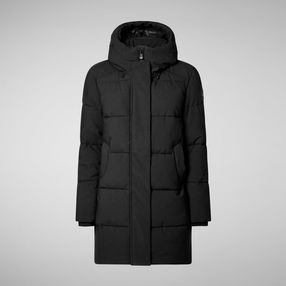 Save the duck PARKA DONNA CON CAPPUCCIO BETHANY NERO Vendita Economica