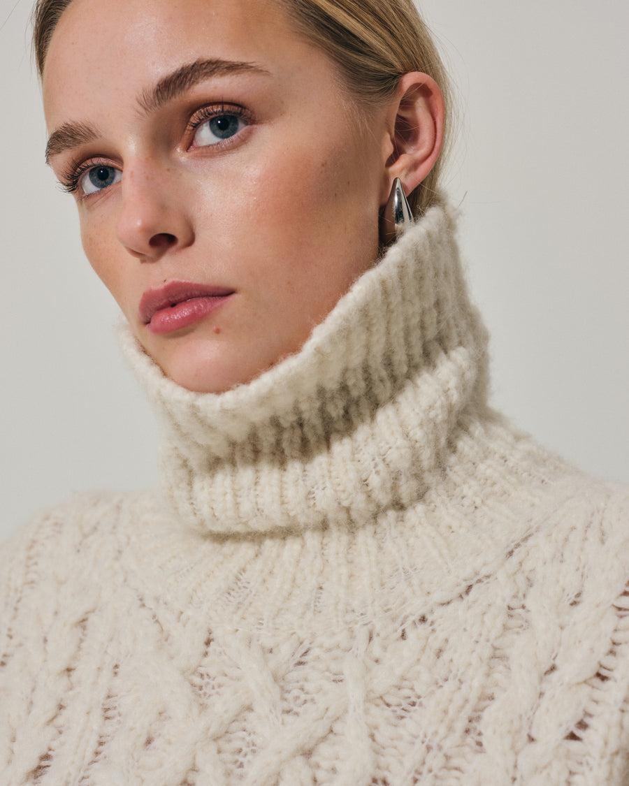 Scaglione PONCHO PUNTO ARAN MILK Sottocosto