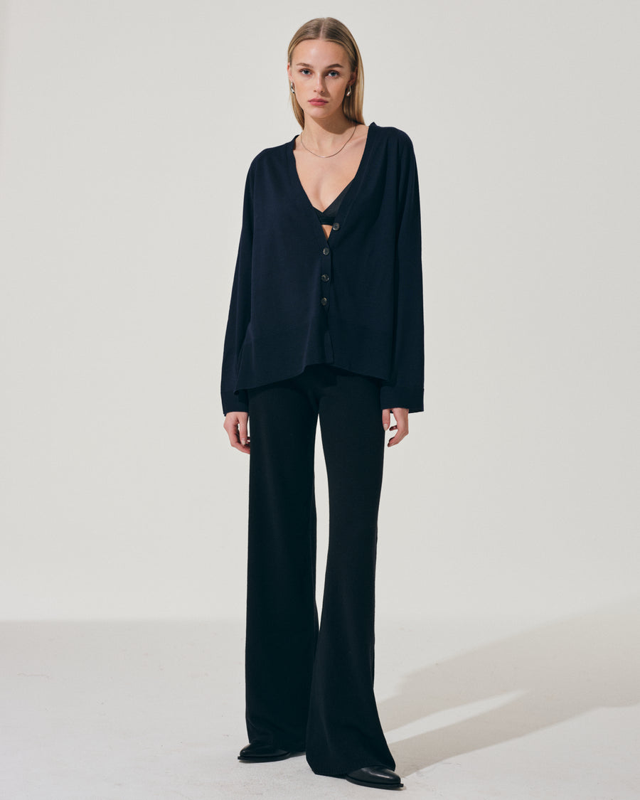 Scaglione CARDIGAN MERINO LUX NAVY Hotsell