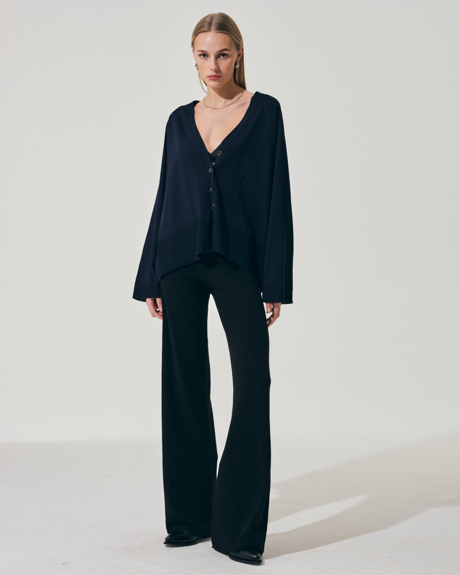 Scaglione CARDIGAN MERINO LUX NAVY Hotsell