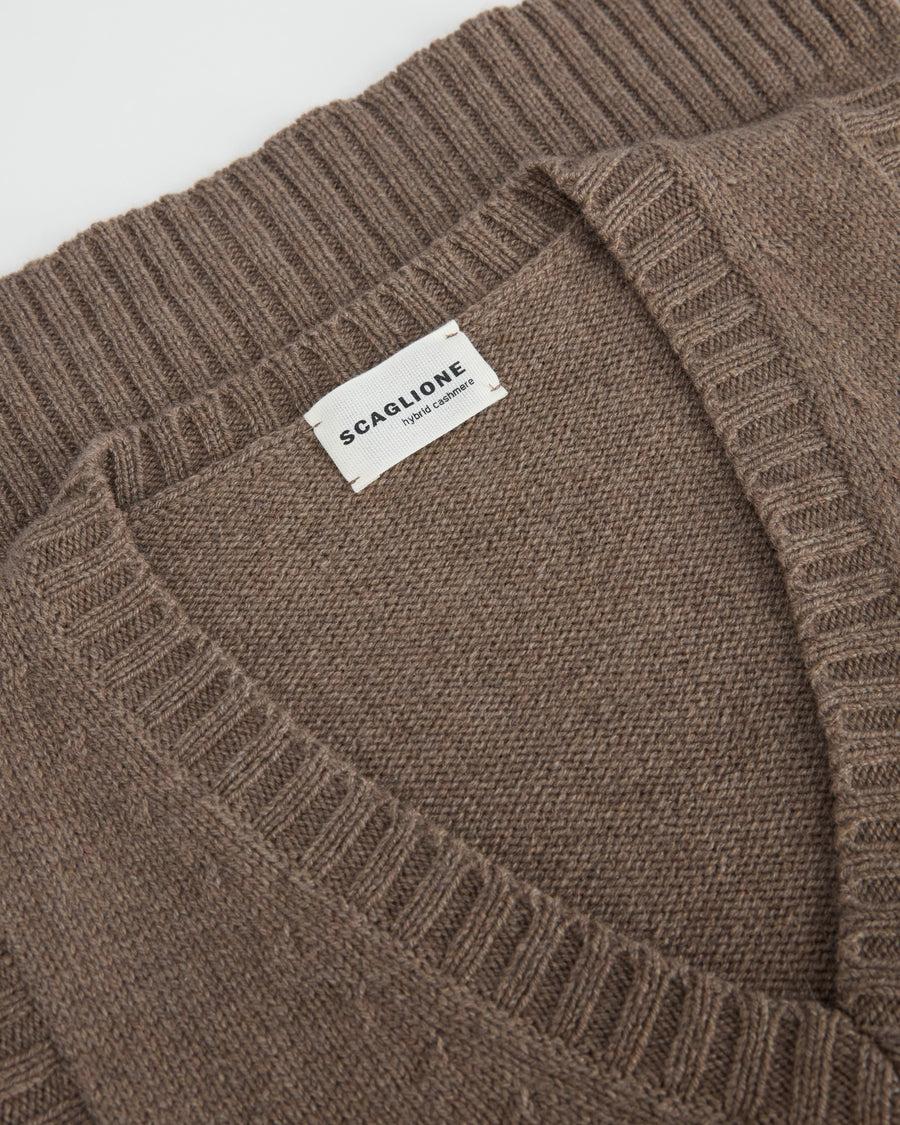 Scaglione GILET SOFT HYBRID CASHMERE TAUPE Negozio