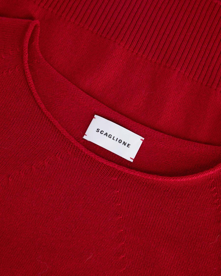 Scaglione BOAT NECK SEAMLESS MERINO STRAWBERRY 2025