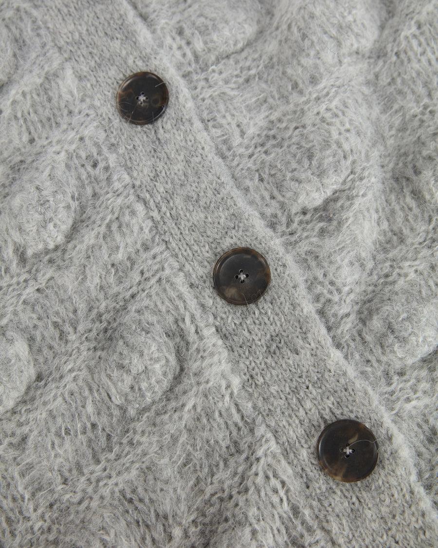 Scaglione COAT MAXY CARDIGAN OVER HAZELNUT STITCH GREY Vendita