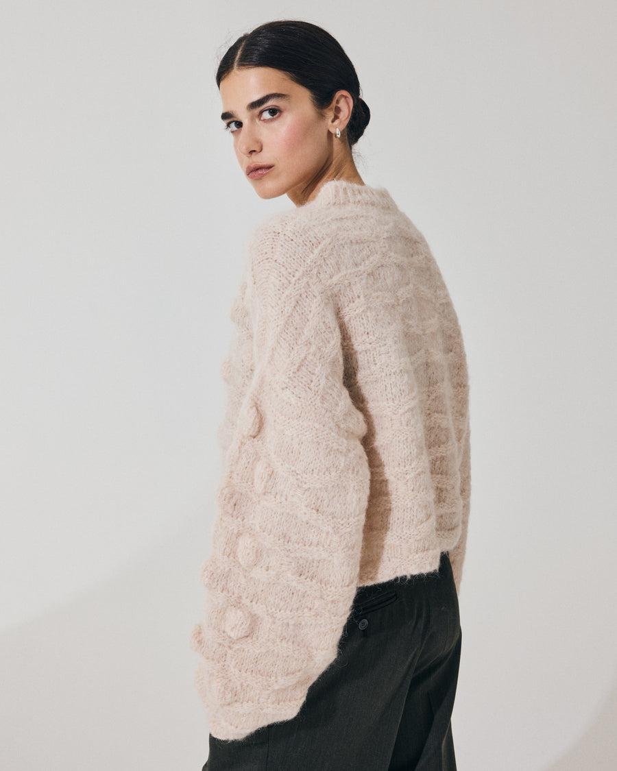 Scaglione V NECK OVER HAZELNUT STITCH SAND Spedizione Gratuita