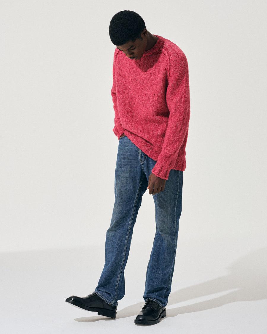Scaglione ROUND NECK RAGLAN SOFT ALPACA DAHLIA Affare Del Giorno