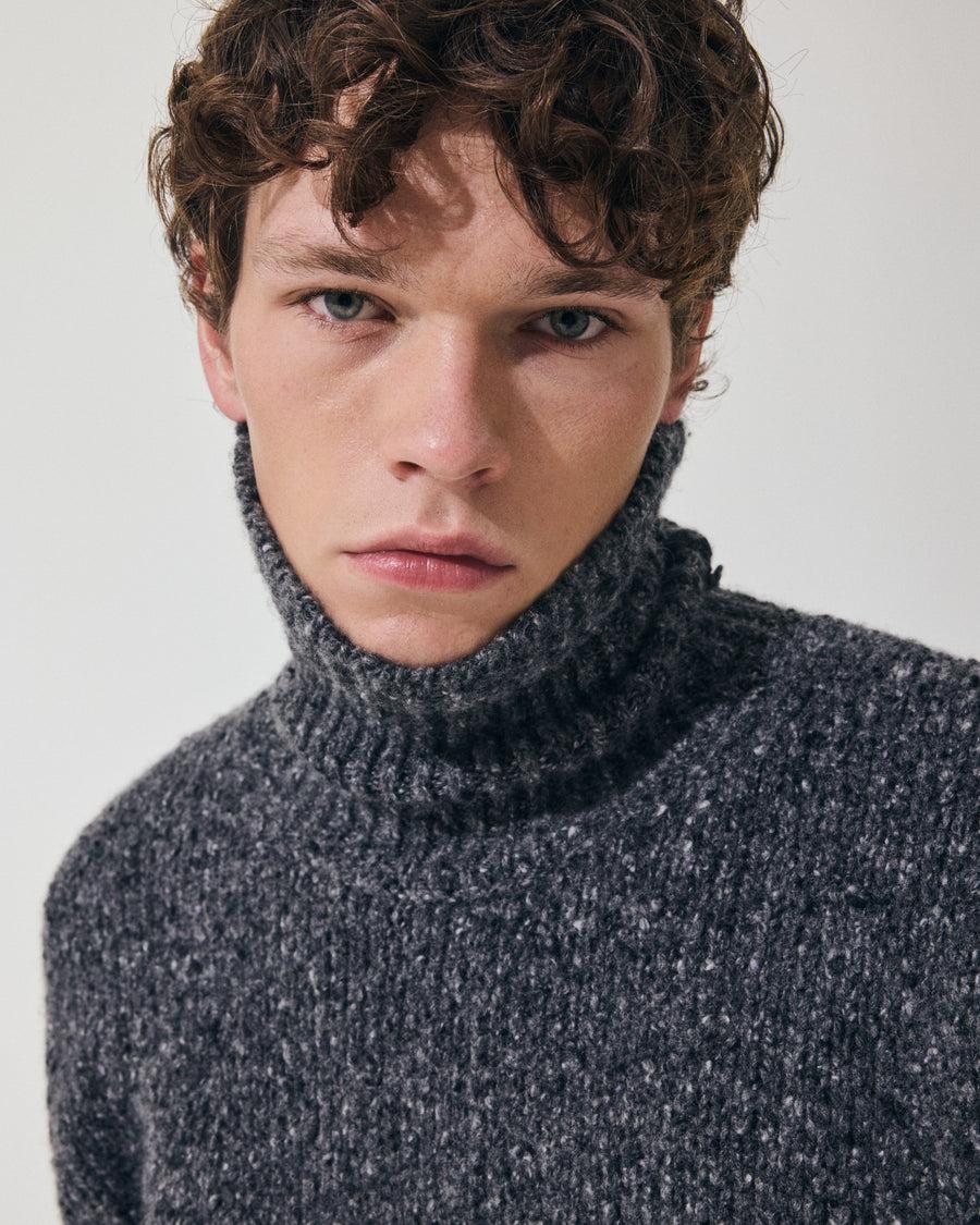 Scaglione TURTLE NECK MAXI CASHMOULINE' BLACK Sottocosto