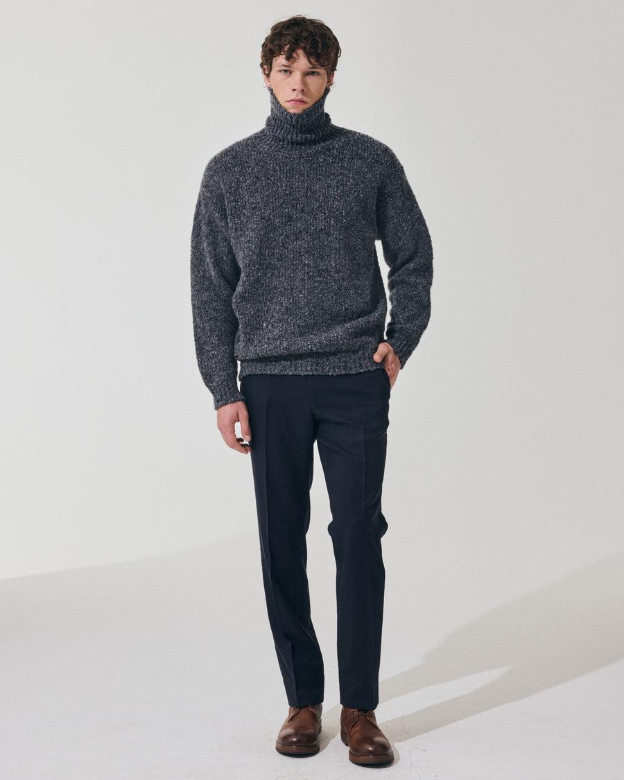 Scaglione TURTLE NECK MAXI CASHMOULINE' BLACK Sottocosto