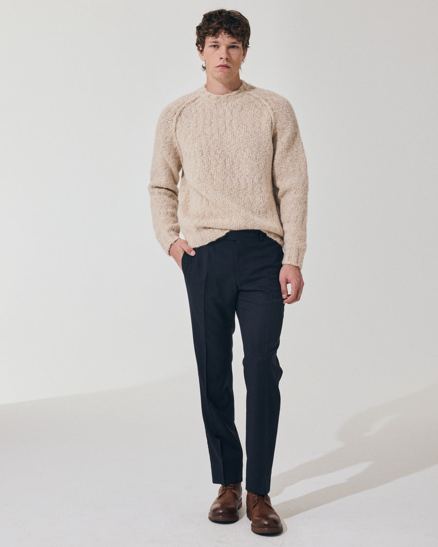 Scaglione ROUND NECK RAGLAN SOFT ALPACA SAND Economico
