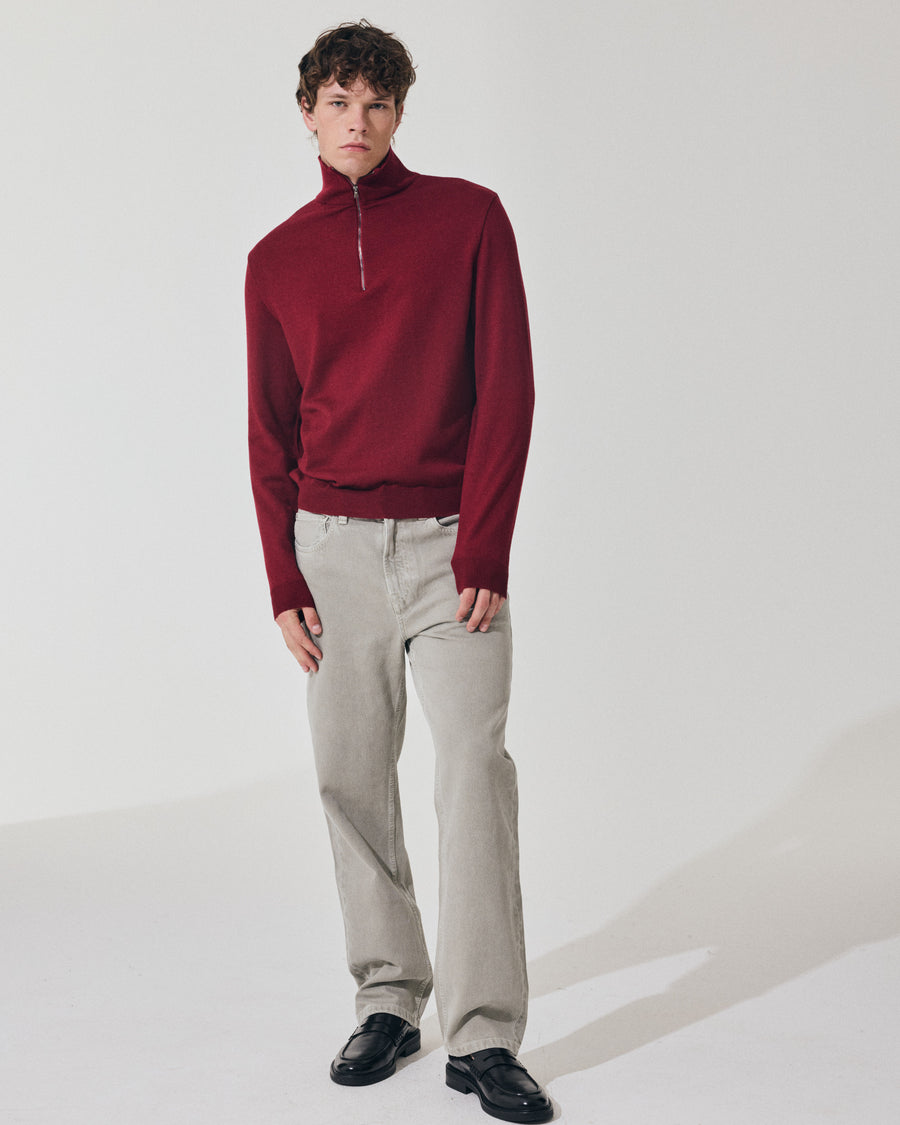 Scaglione ARMY ZIP COMPACT MERINO MERLOT Online