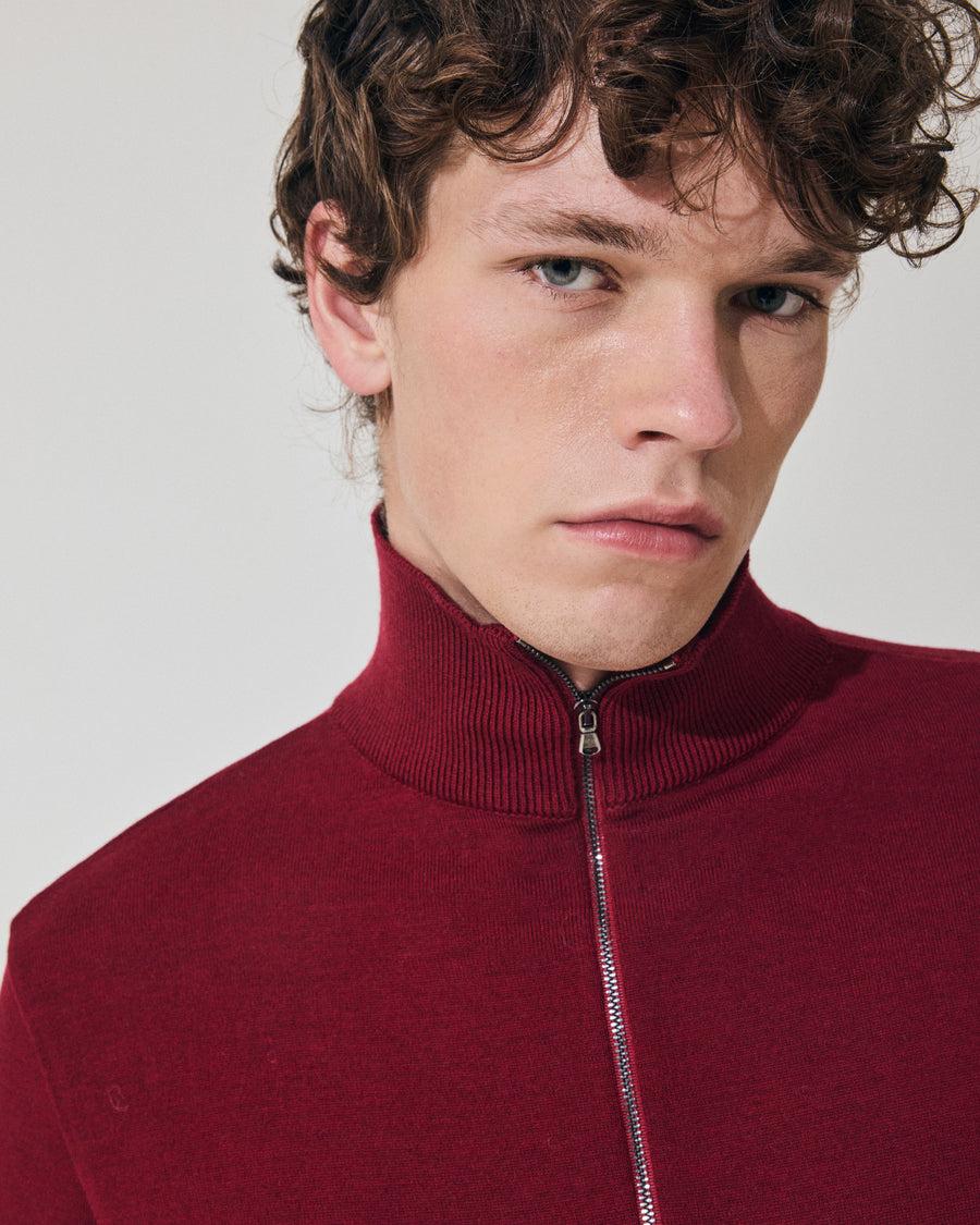 Scaglione ARMY ZIP COMPACT MERINO MERLOT Online