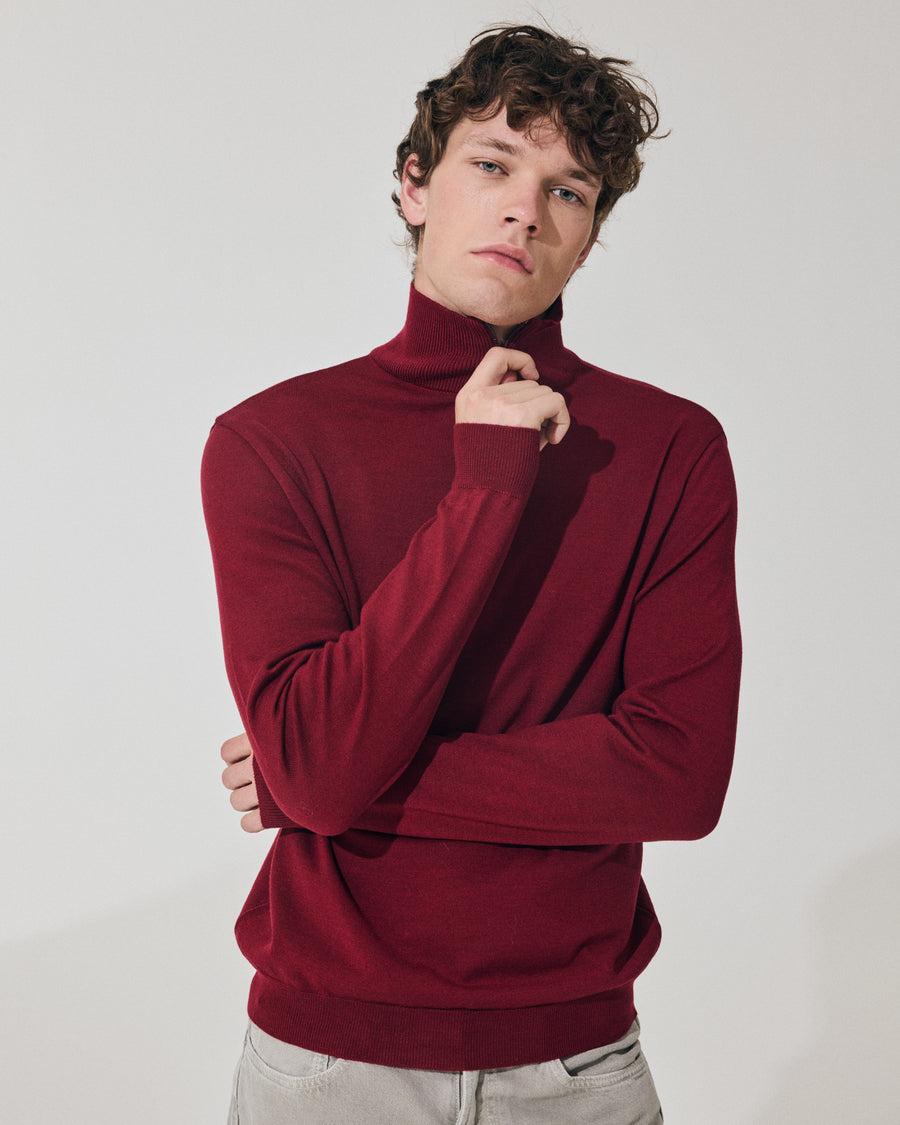 Scaglione ARMY ZIP COMPACT MERINO MERLOT Online