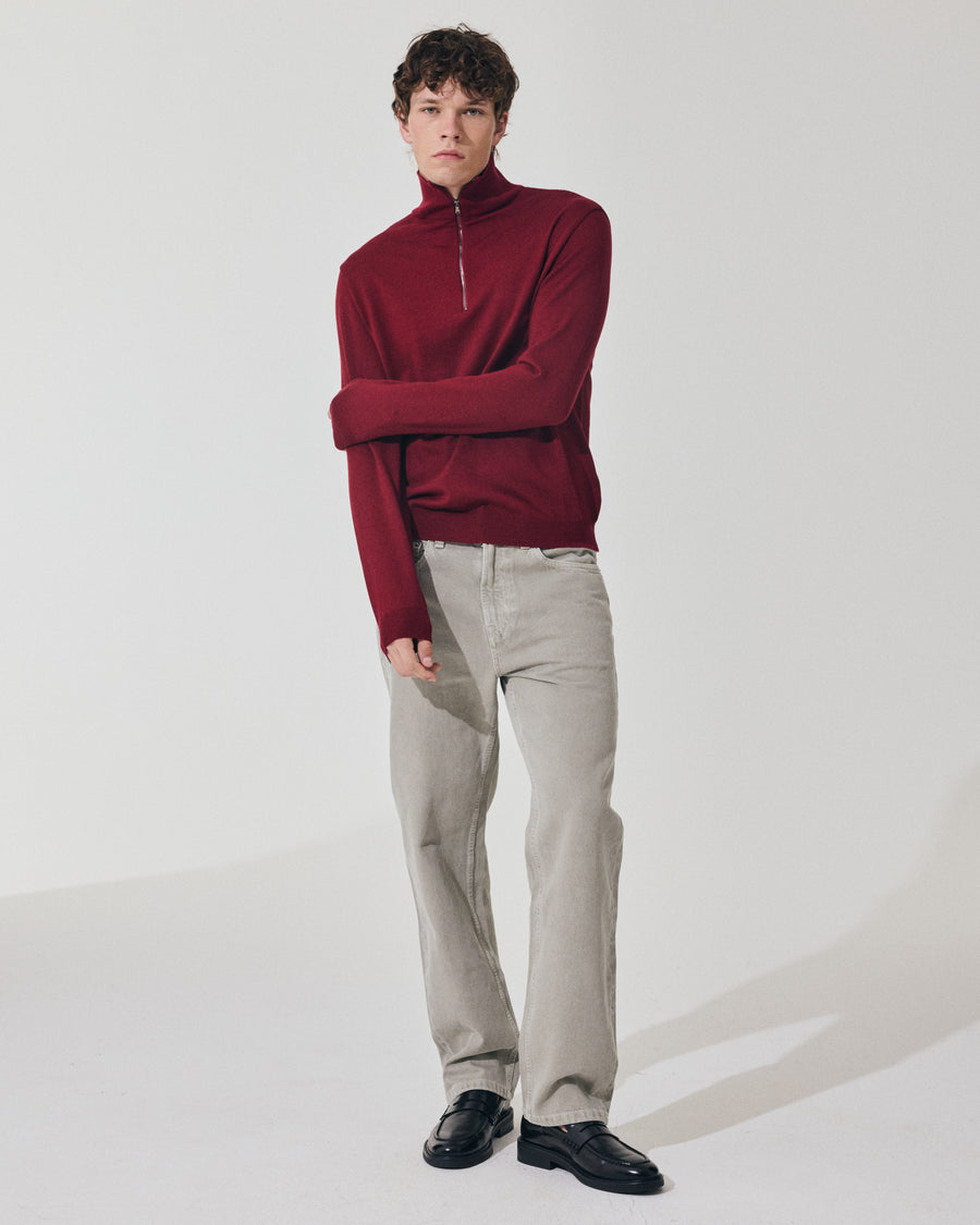Scaglione ARMY ZIP COMPACT MERINO MERLOT Online
