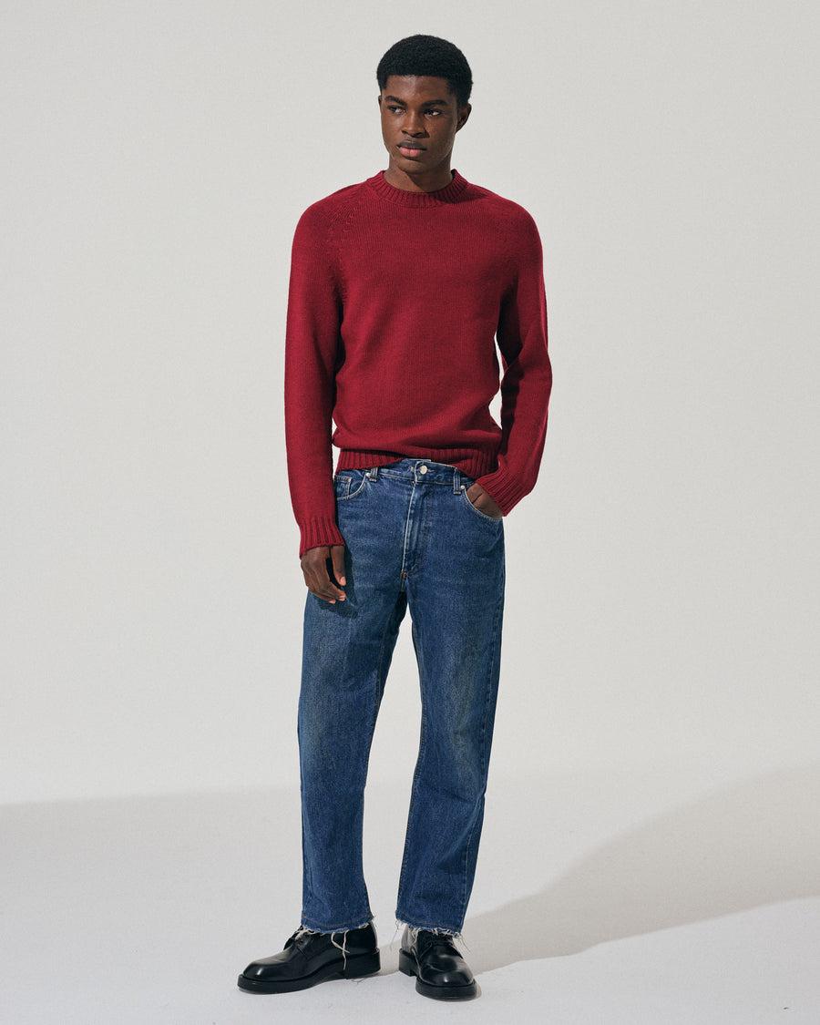 Scaglione ROUND NECK RAGLAN SOFT MERINO MERLOT Saldi