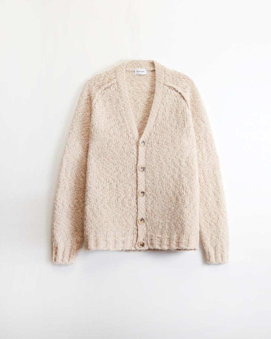 Scaglione CARDIGAN RAGLAN SOFT ALPACA SAND Offerte