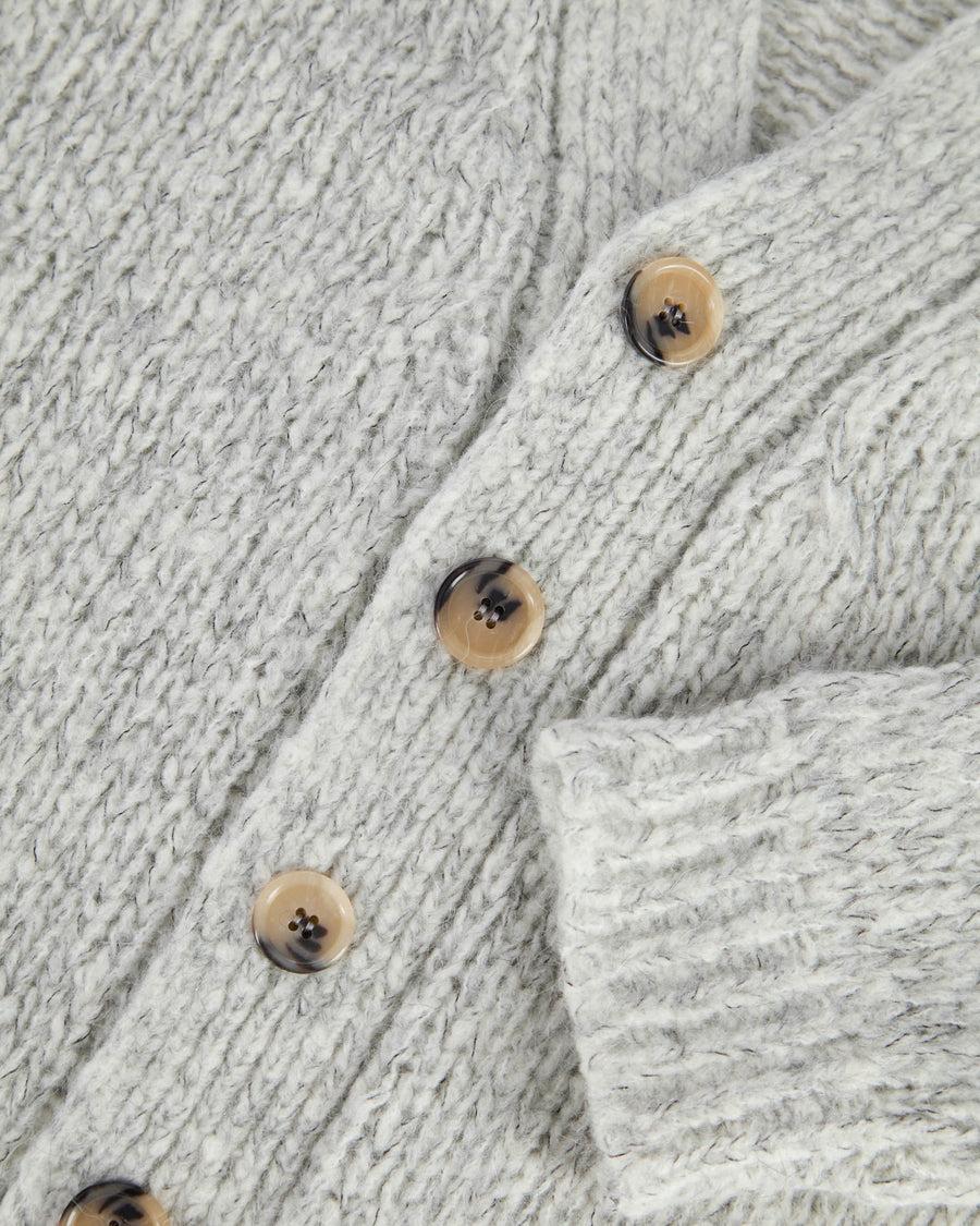 Scaglione CARDIGAN OVER MOULINE' GREY In Saldo