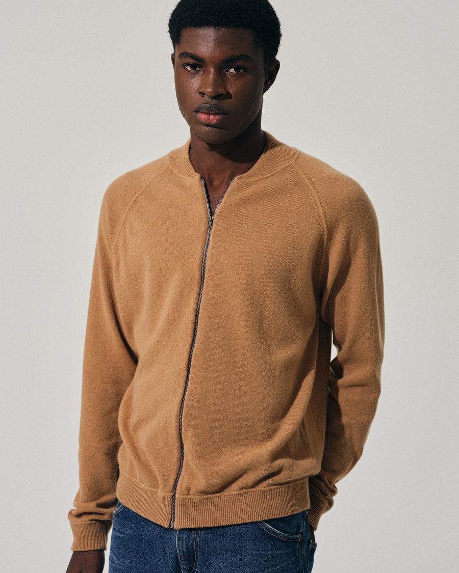 Scaglione BOMBER ZIP LEGGERO CARAMEL 2025