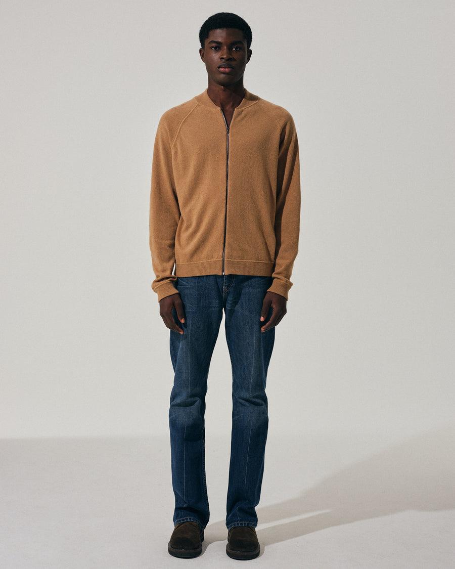Scaglione BOMBER ZIP LEGGERO CARAMEL 2025