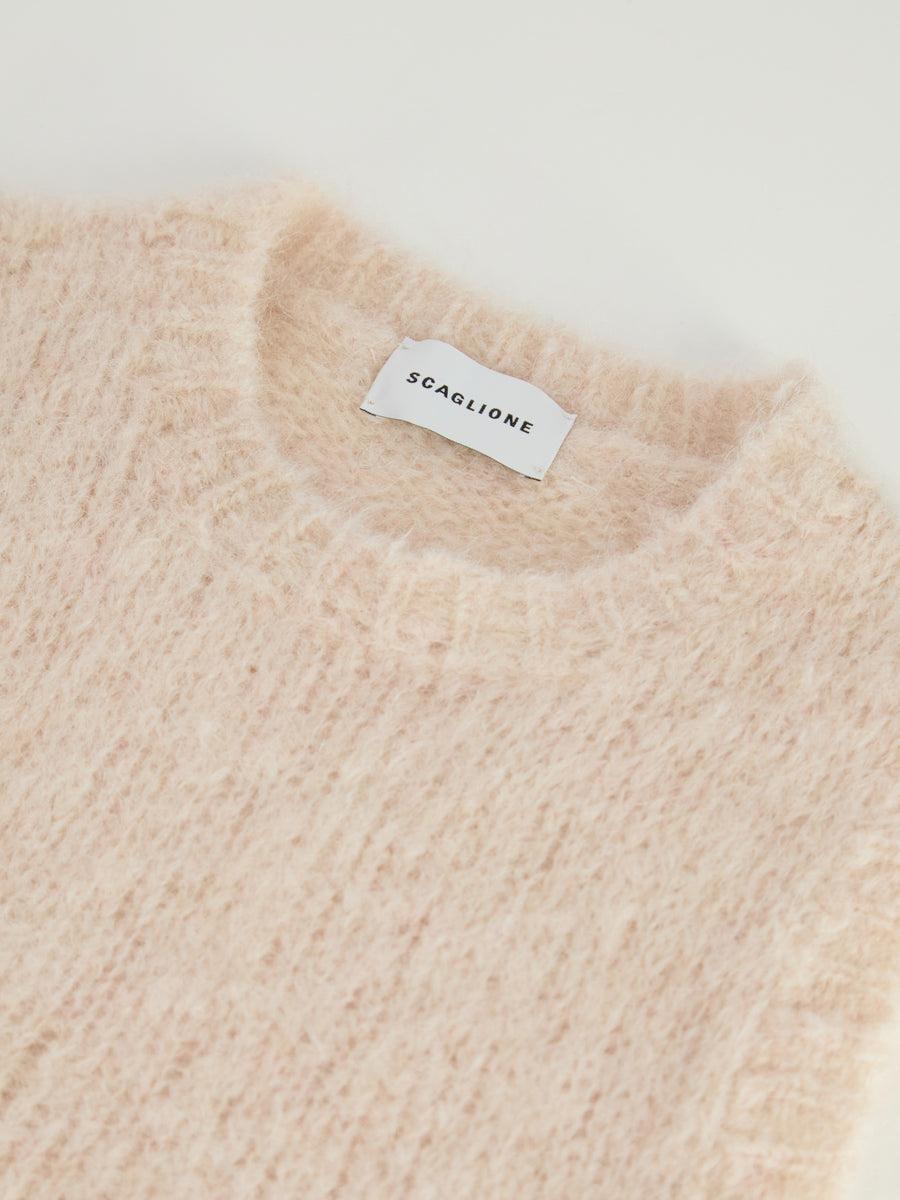 Scaglione GILET CREW NECK SAND Negozi Online