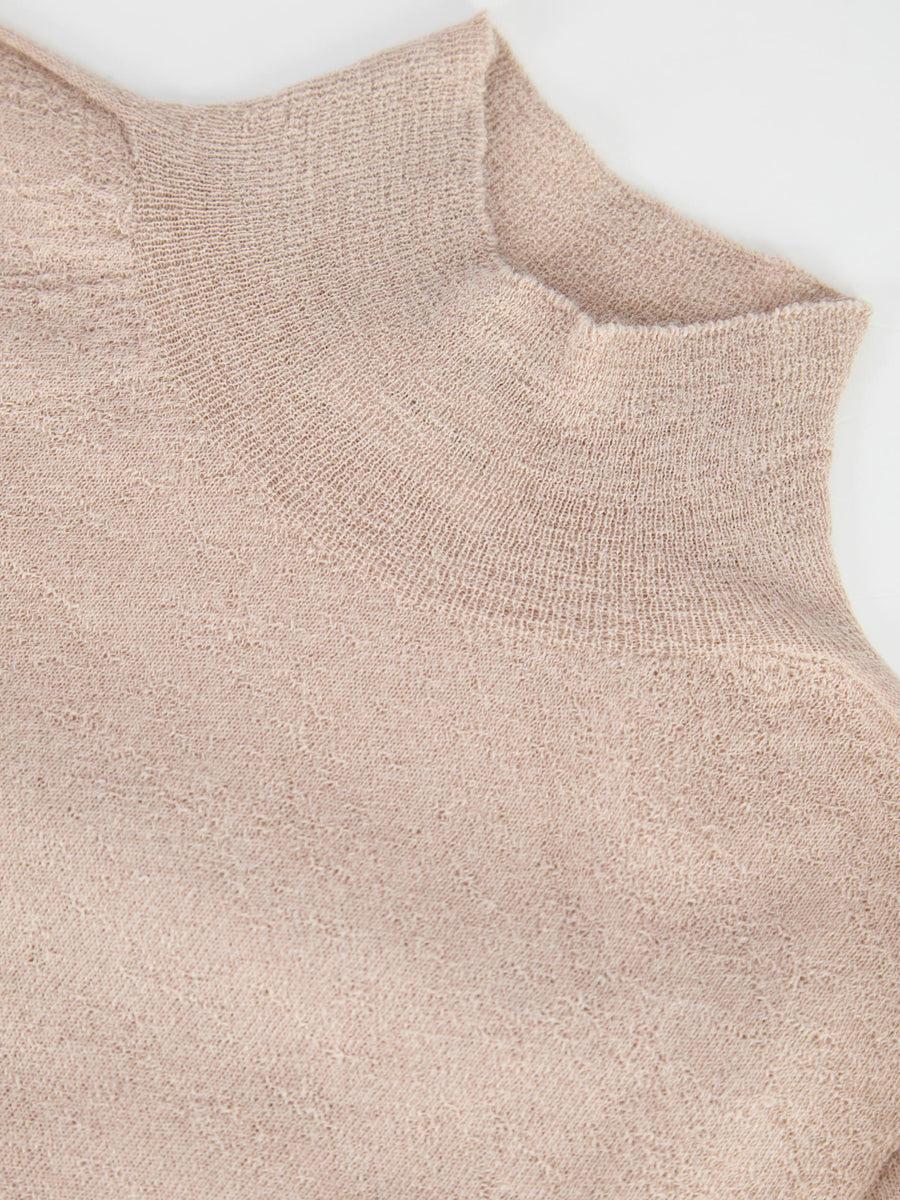 Scaglione MOCKNECK ULTRALIGHT SEAMLESS BEIGE Consegna Veloce