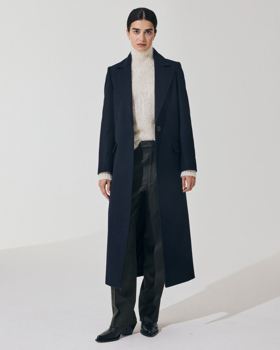 Scaglione COAT PETTO SEMPLICE NAVY Promozione Limitata