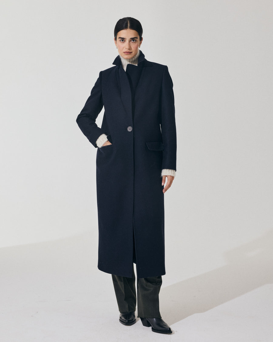 Scaglione COAT PETTO SEMPLICE NAVY Promozione Limitata