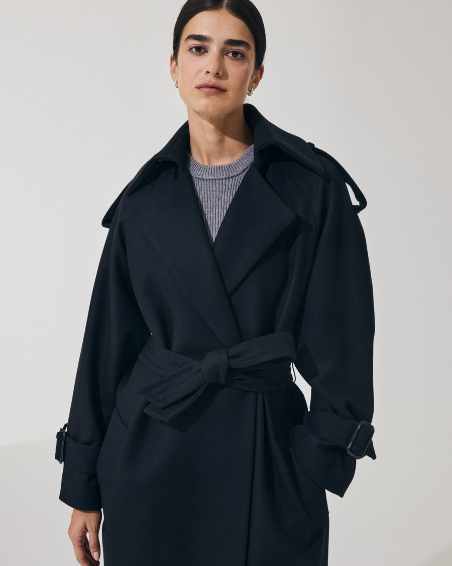 Scaglione TRENCHCOAT NAVY Convenienza