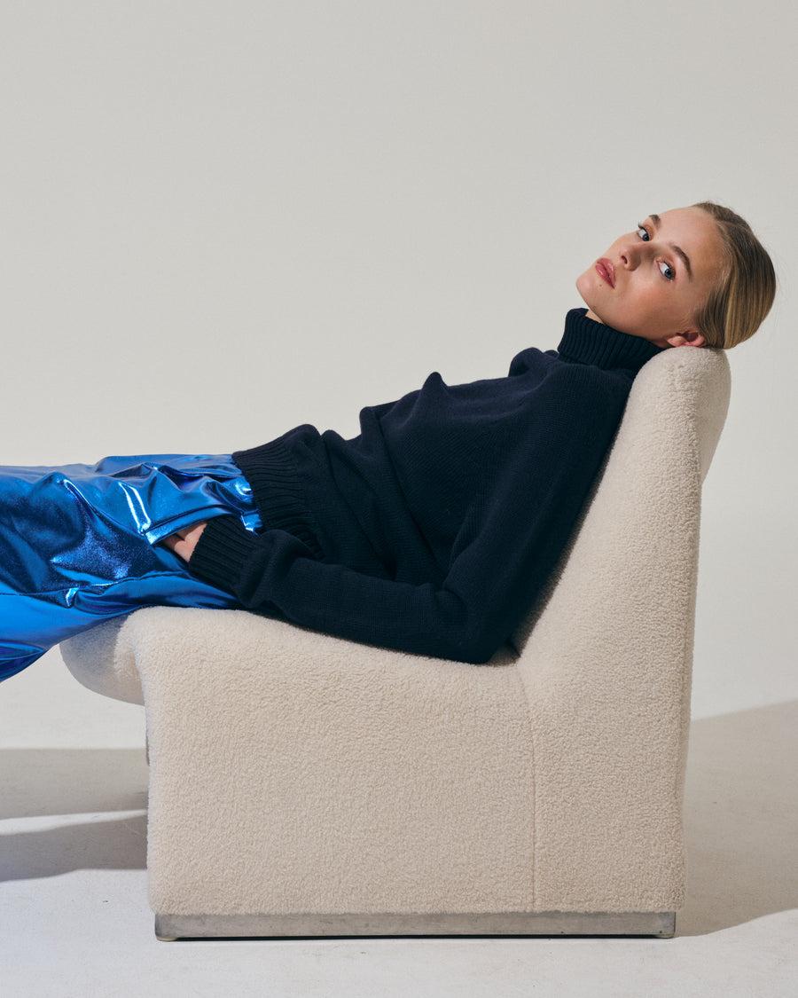 Scaglione PANTS JOGGER METAL BLUE Saldi