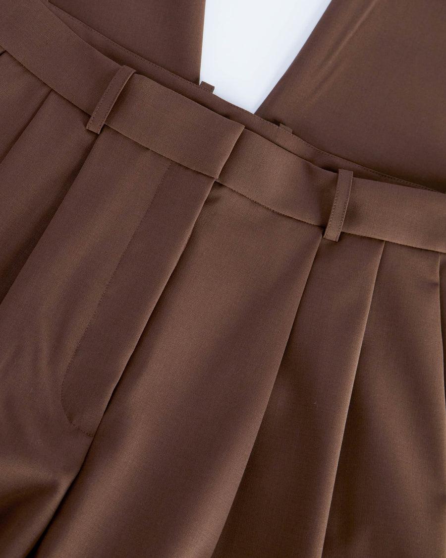 Scaglione PANTS PINCES MERINO BI-STRETCH EBANO Hotsell