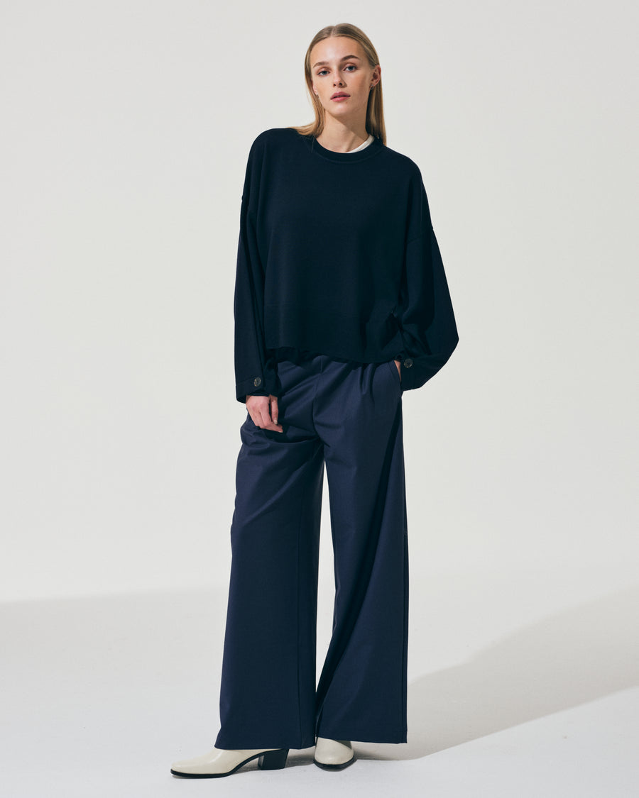 Scaglione ROUND NECK SWEATSHIRT NAVY I Più Venduti