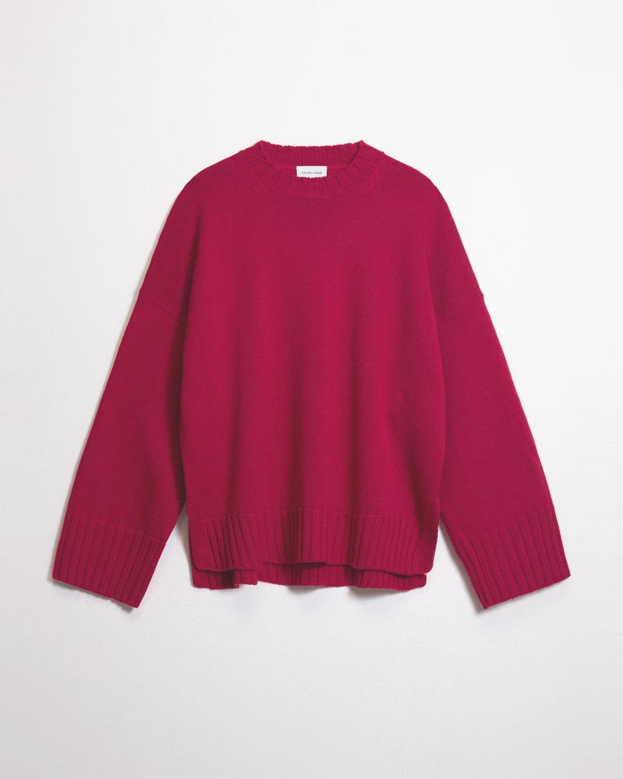 Scaglione ROUND NECK BOXY SOFT MAGENTA Negozio