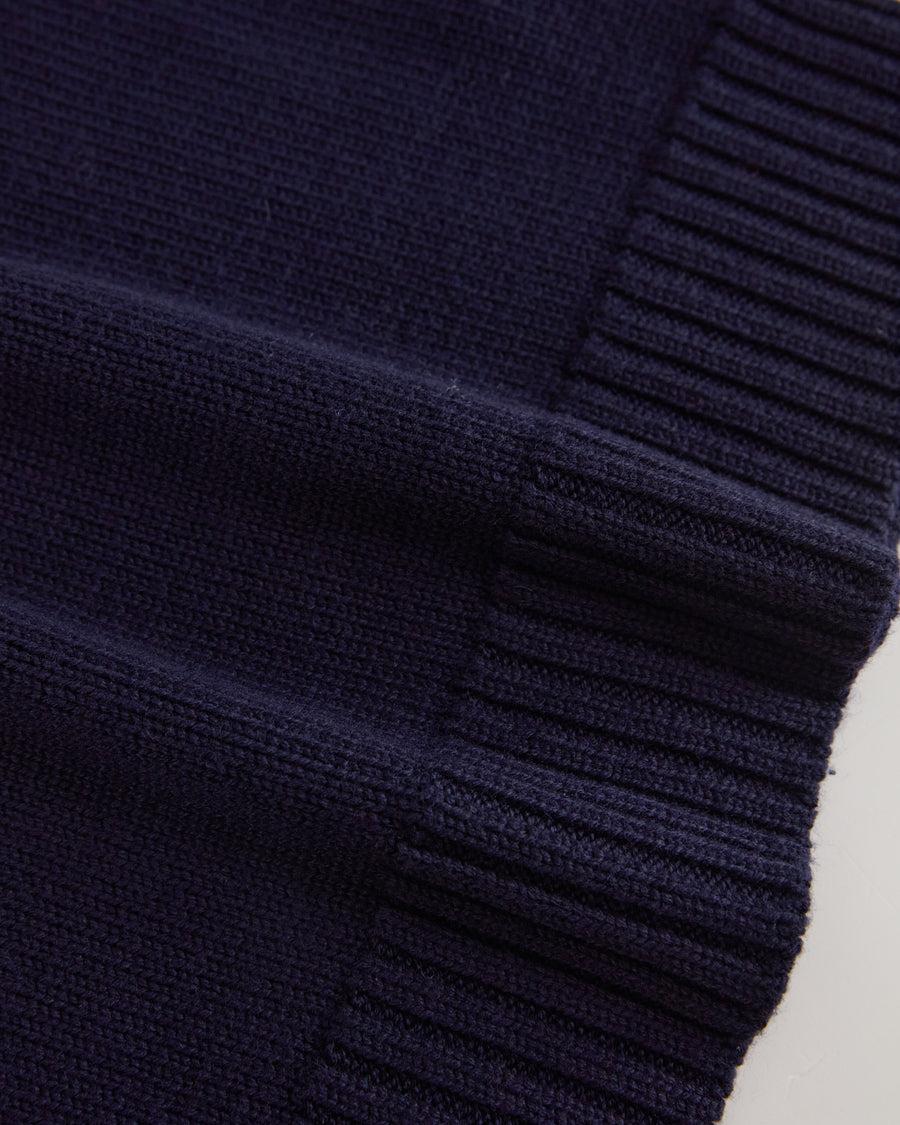 Scaglione V.NECK MERINO SOFT NAVY Pezzi Unici