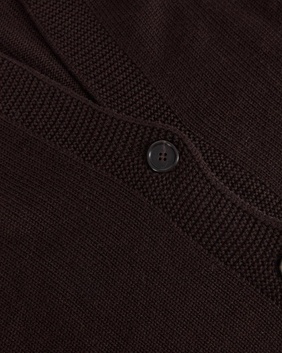 Scaglione CARDIGAN RAGLAN SEAMLESS MERINO EBANO Qualità Garantita
