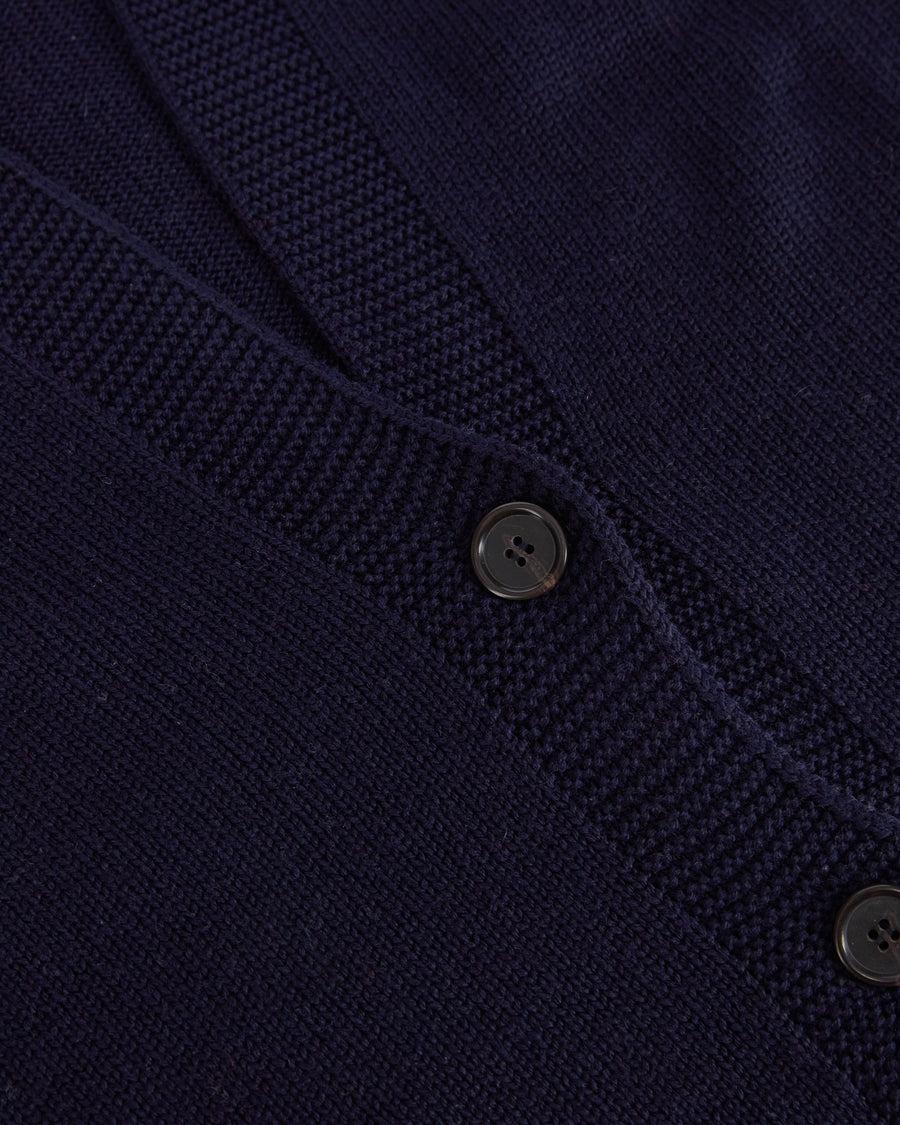 Scaglione CARDIGAN RAGLAN SEAMLESS MERINO NAVY Negozi Online