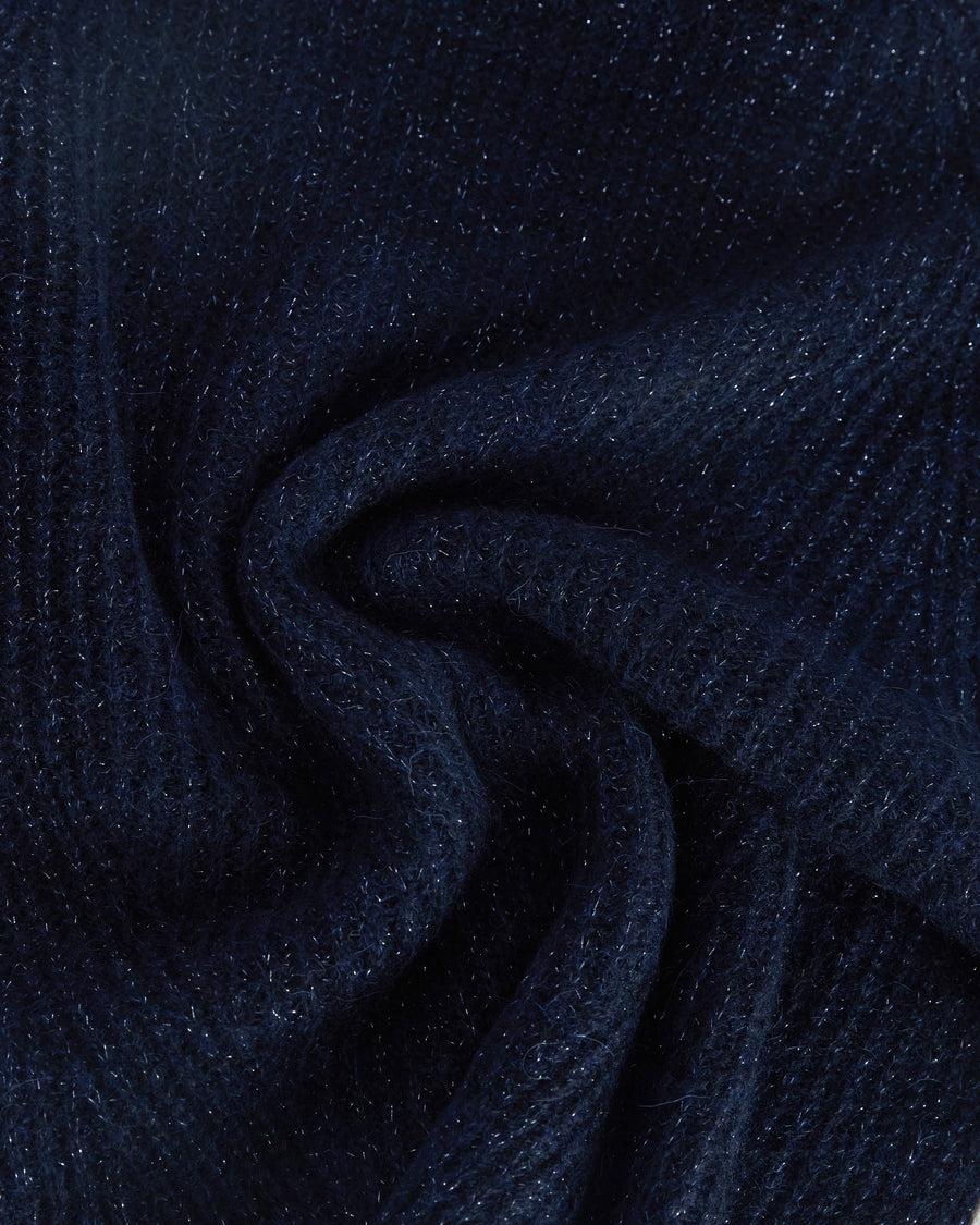 Scaglione TURTLE NECK RAGLAN GLITTER NAVY Online