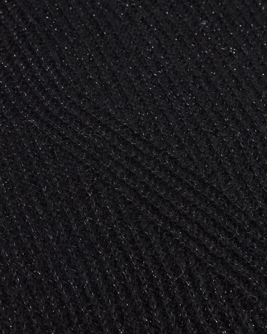 Scaglione TURTLE NECK RAGLAN GLITTER BLACK Outlet