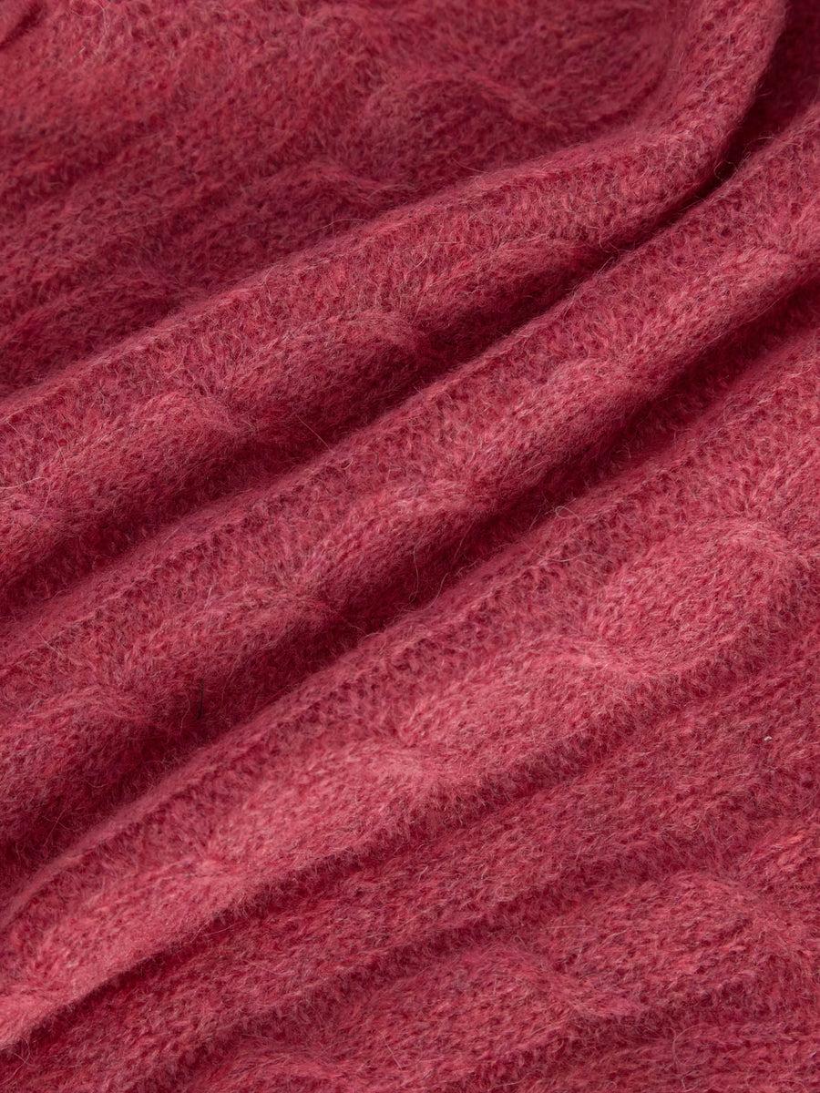 Scaglione ROUND NECK SLIM CABLES ULTRALIGHT DAHLIA Saldi