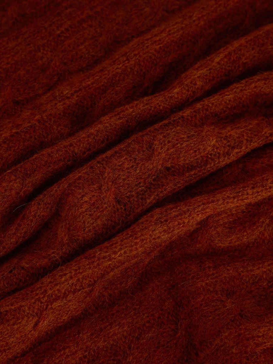 Scaglione ROUND NECK BOXY CABLES ULTRALIGHT RUST Vendita Economica