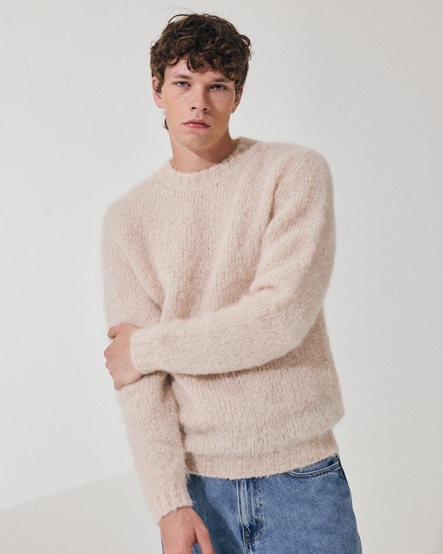 Scaglione ROUND NECK MESSY HAIR SAND Promozione