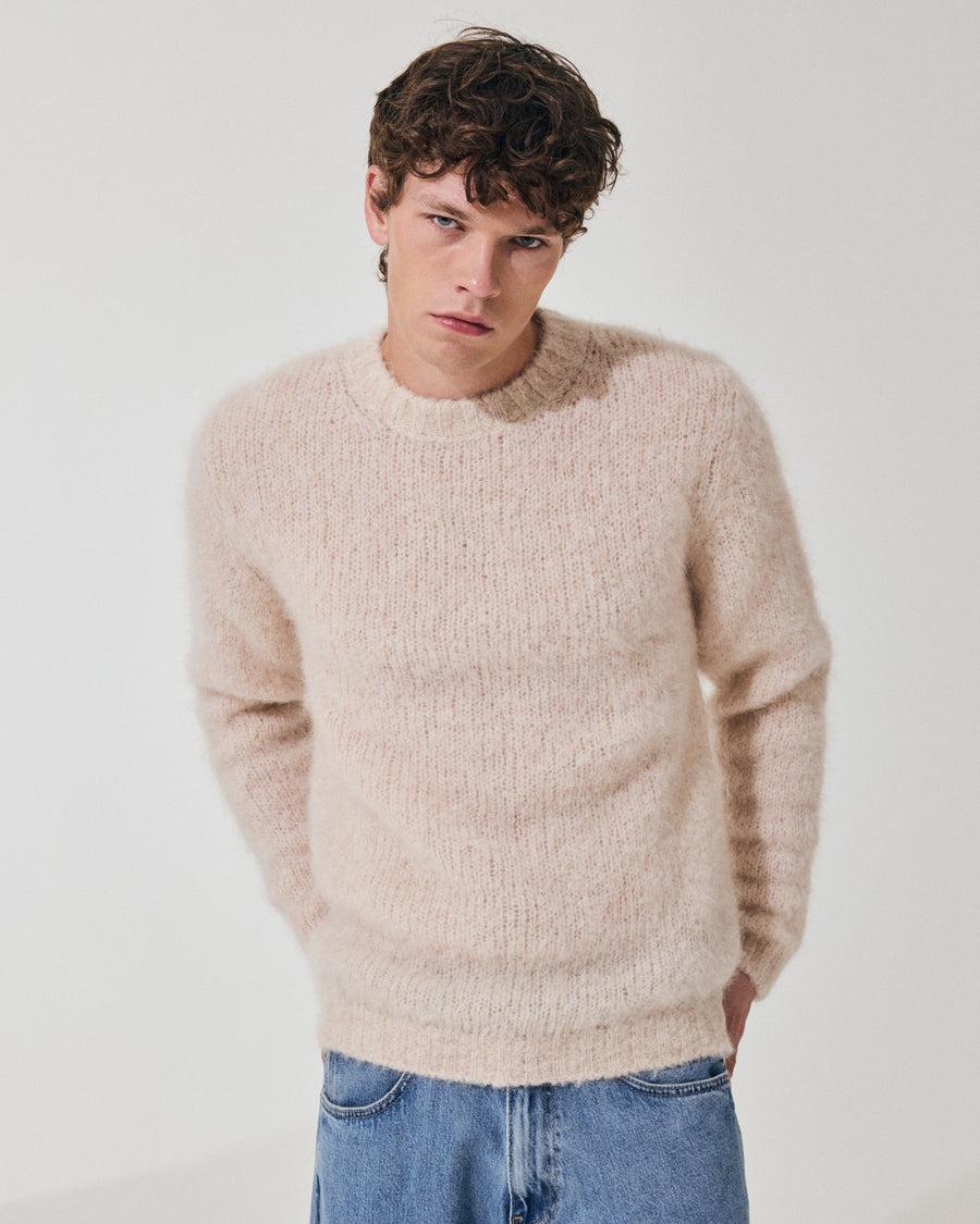 Scaglione ROUND NECK MESSY HAIR SAND Promozione