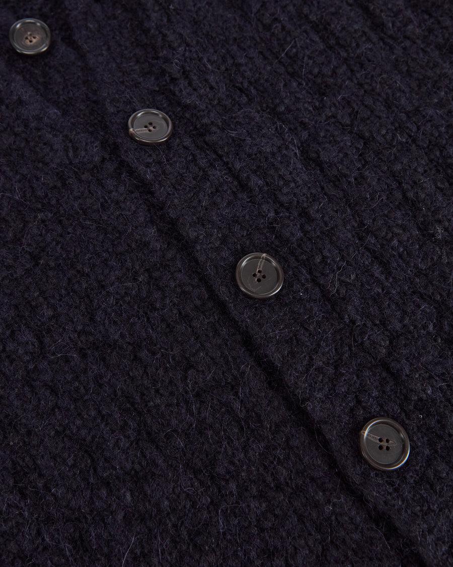 Scaglione CARDIGAN RAGLAN SOFT ALPACA NAVY Spedizione Gratuita