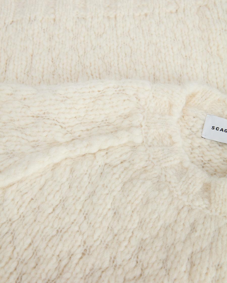 Scaglione ROUND NECK RAGLAN SOFT ALPACA MILK Soddisfazione Garantita