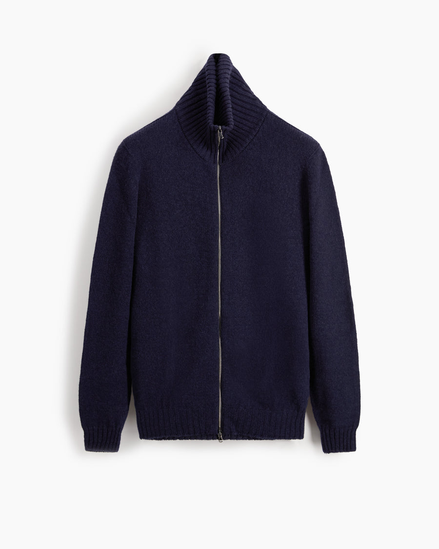 Scaglione ZIPPER SOFTWOOL DKNAVY Shopping Online
