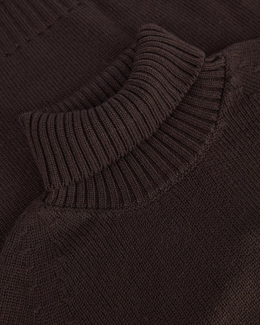 Scaglione TURTLE NECK RAGLAN SOFT MERINO EBANO Economico