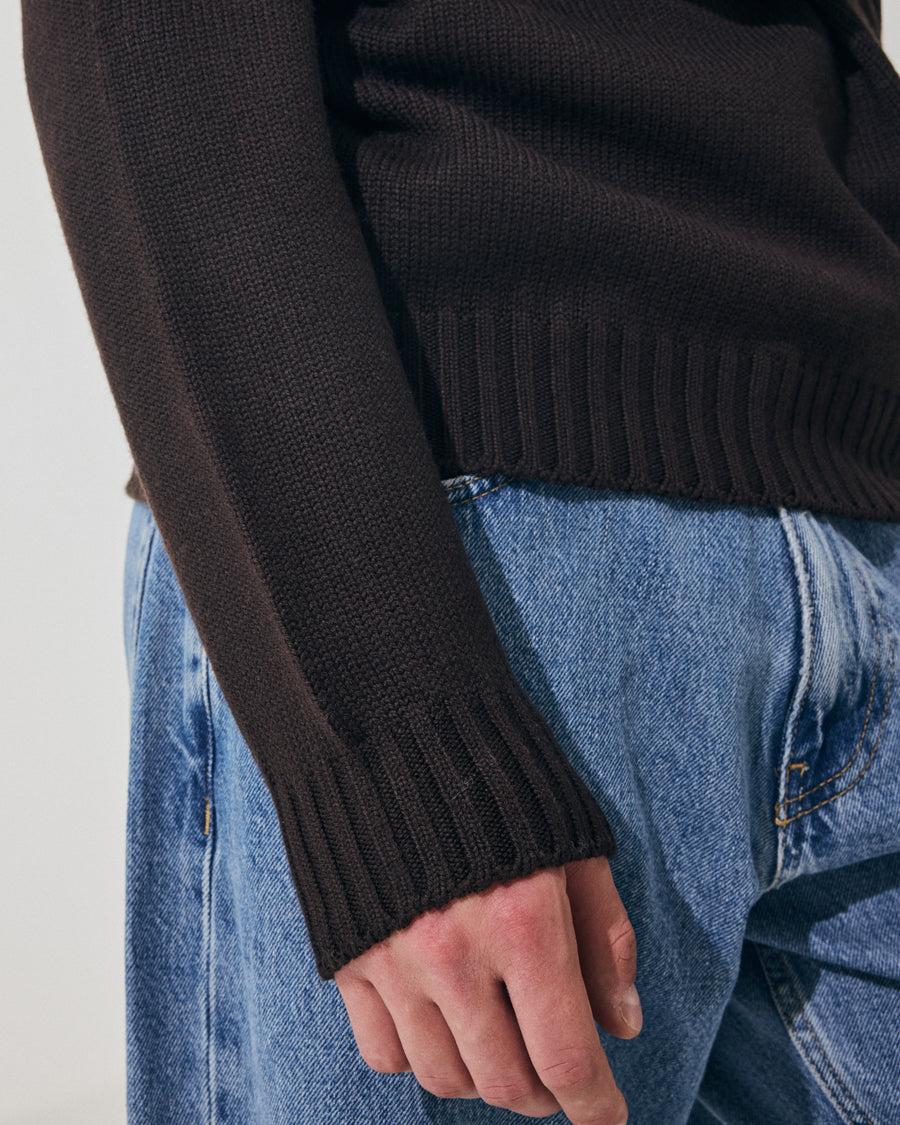 Scaglione ROUND NECK RAGLAN SOFT MERINO EBANO Offerte