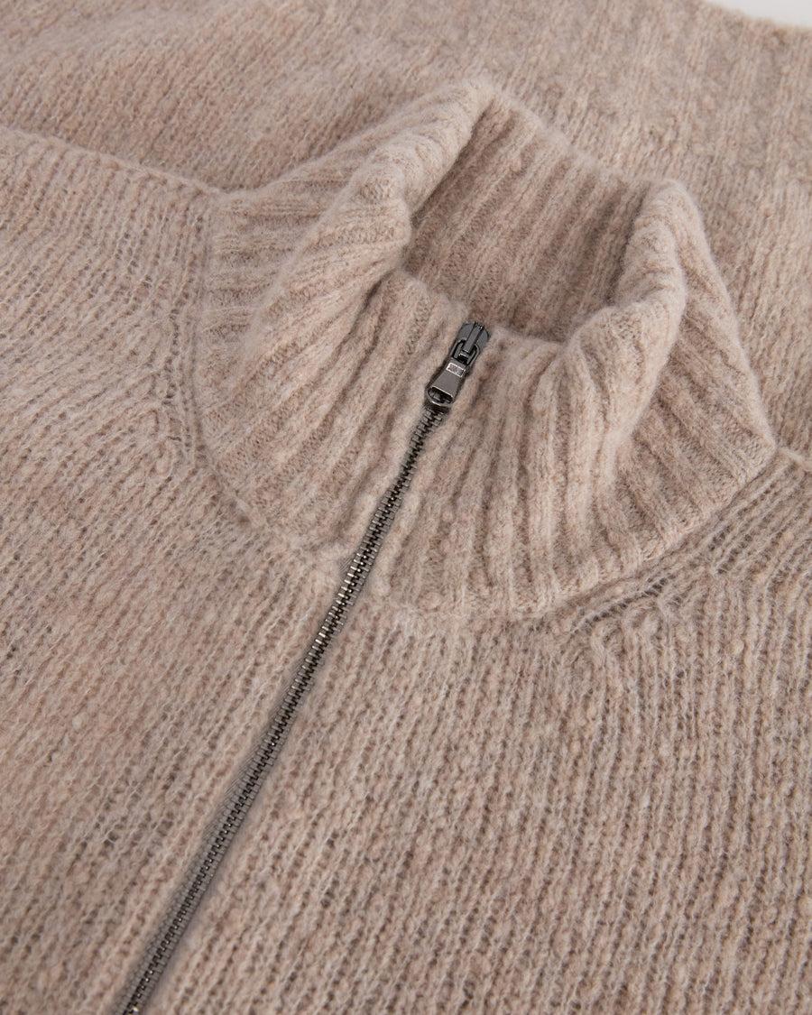 Scaglione ZIPPER PUFFED CASHMERE CASHMERE SEAMLESS BEIGE Qualità