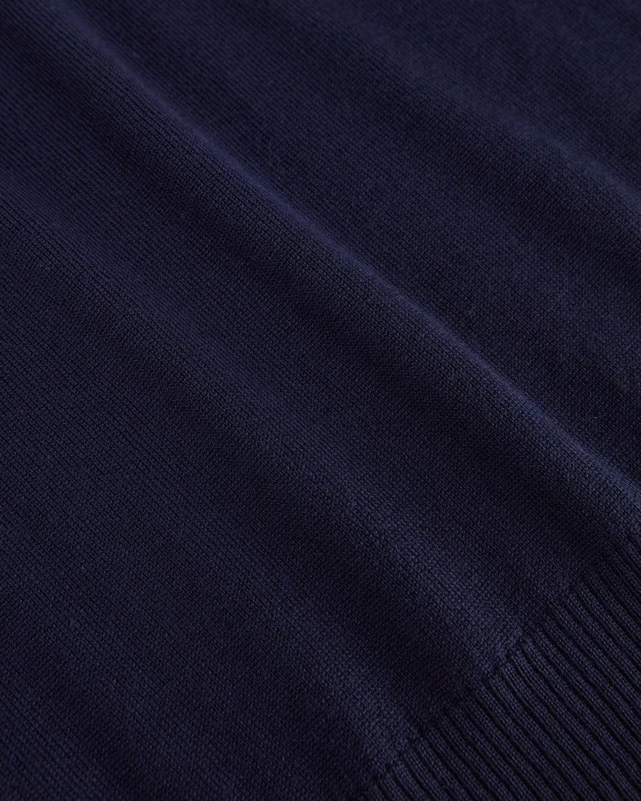 Scaglione MOCK N.RAGLAN SEAMLESS MERINO NAVY Presa