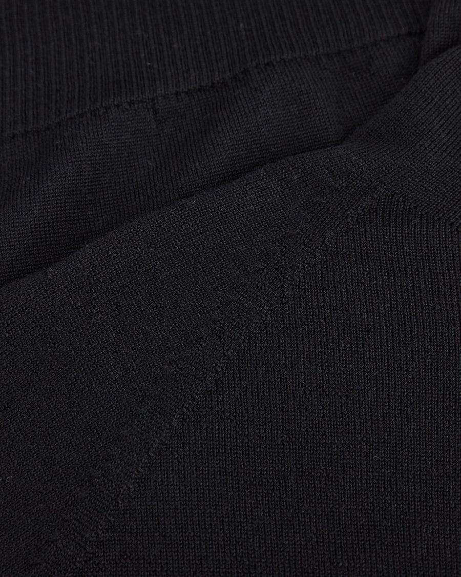 Scaglione MOCK N.RAGLAN SEAMLESS MERINO BLACK Online